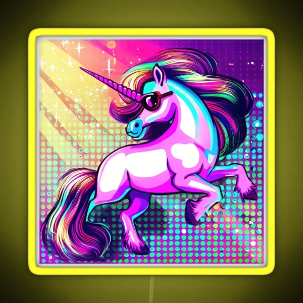 Barbiecore Unicorn In Disco Dream RGB Neon Sign