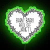 Retro inspired bark themed wall art with glowing RGB accents.