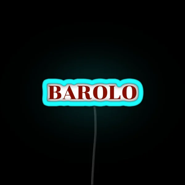 BAROLO Italian Wine RGB Neon Sign