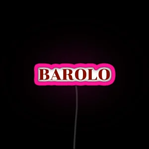 BAROLO Italian Wine RGB Neon Sign