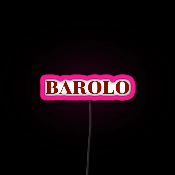 BAROLO Italian Wine RGB Neon Sign
