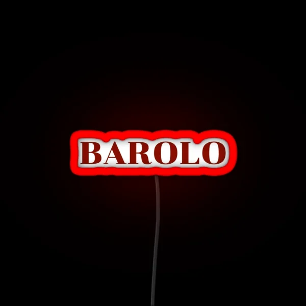 BAROLO Italian Wine RGB Neon Sign