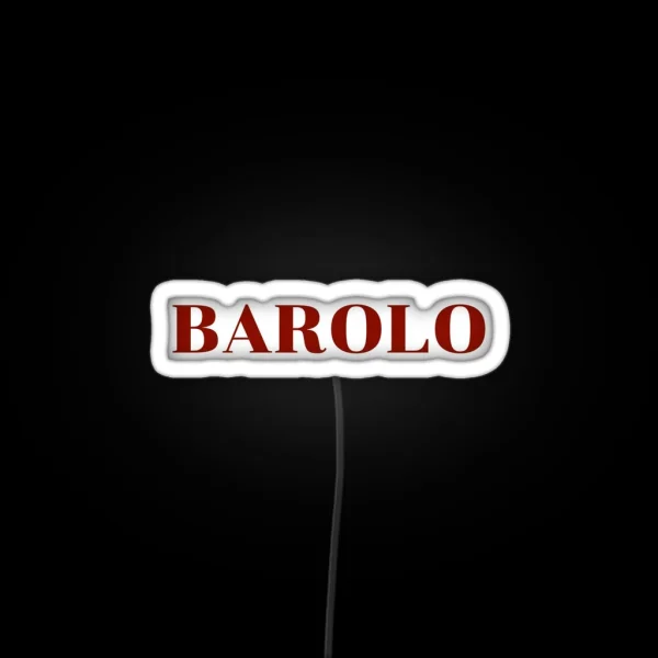 BAROLO Italian Wine RGB Neon Sign