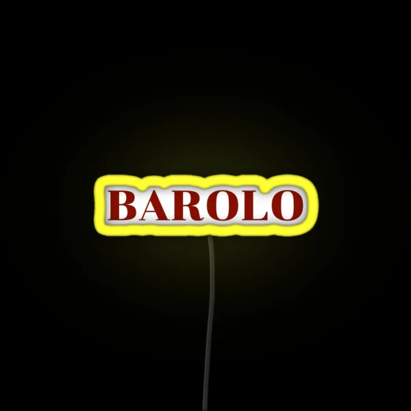 BAROLO Italian Wine RGB Neon Sign