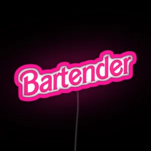 Bartender RGB Neon Sign