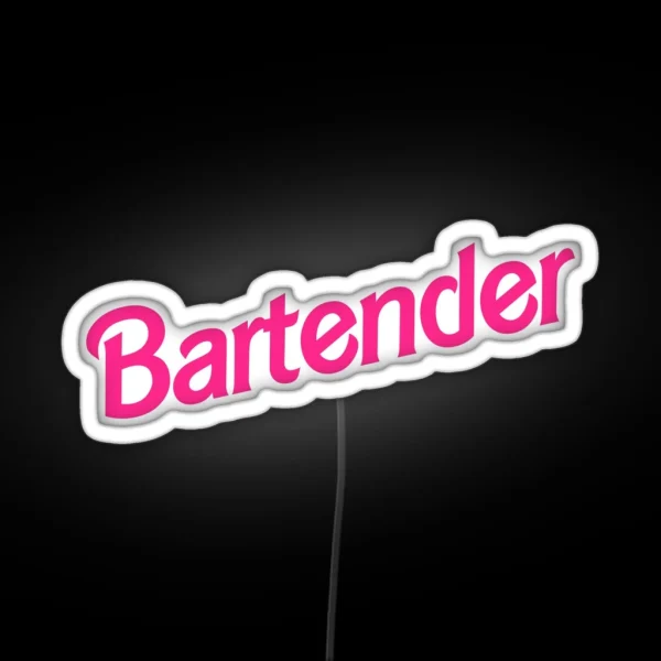 Bartender RGB Neon Sign