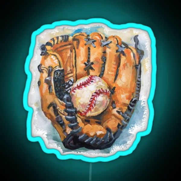 Baseball Glove RGB Neon Sign