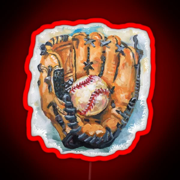 Baseball Glove RGB Neon Sign