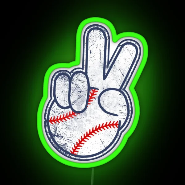 Baseball Is Life RGB Neon Sign