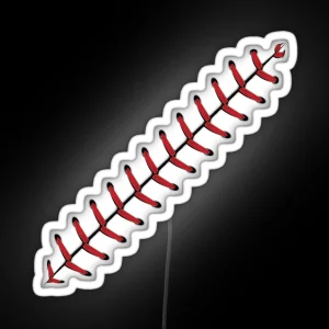 Baseball Lace Background 2 RGB Neon Sign