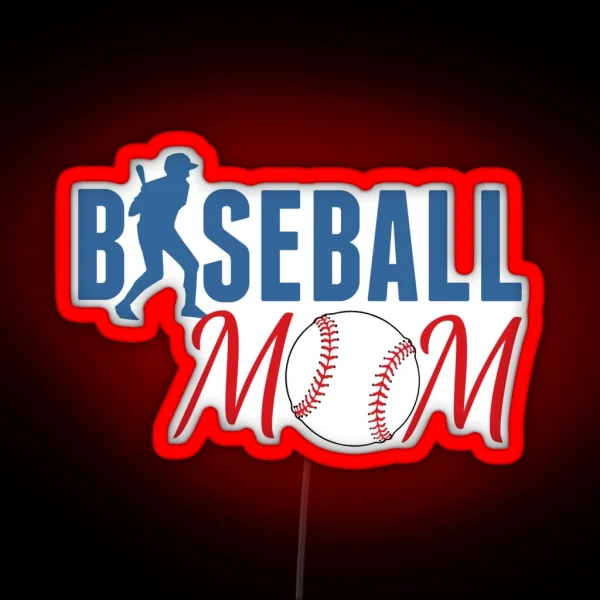 Baseball Mom RGB Neon Sign