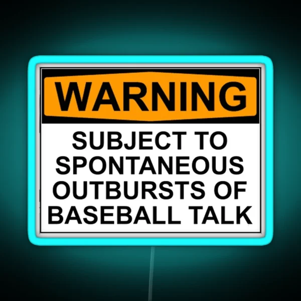 Baseball RGB Neon Sign