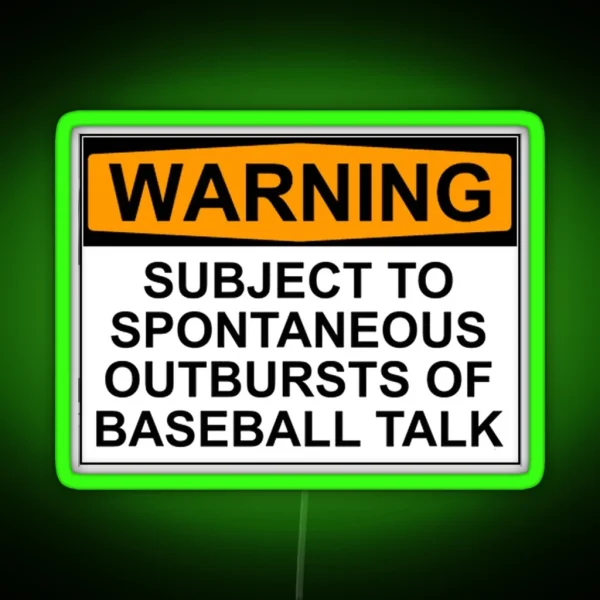 Baseball RGB Neon Sign