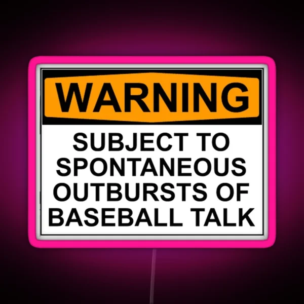 Baseball RGB Neon Sign