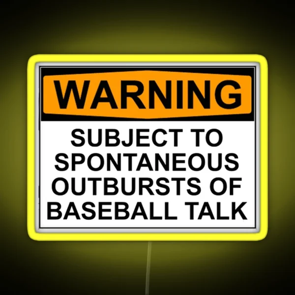 Baseball RGB Neon Sign