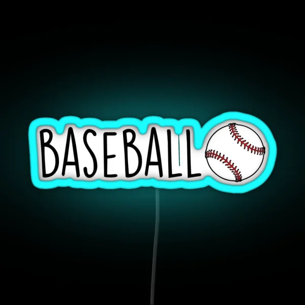 Baseball RGB Neon Sign