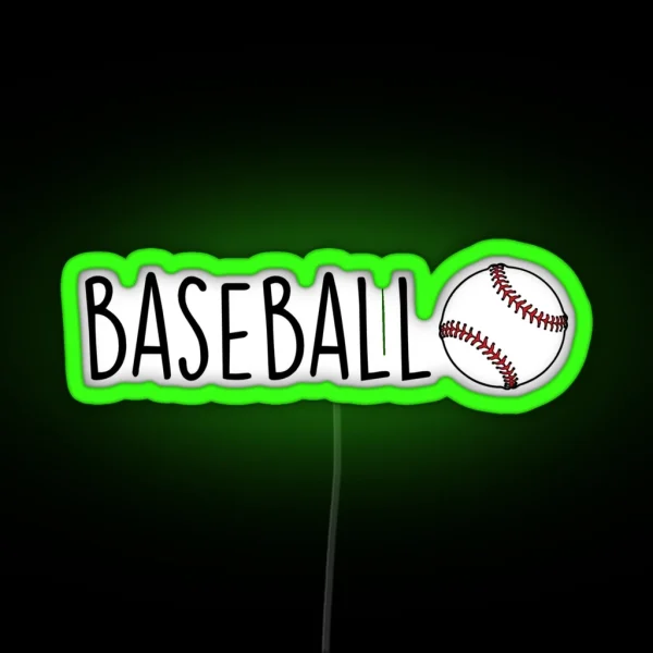 Baseball RGB Neon Sign