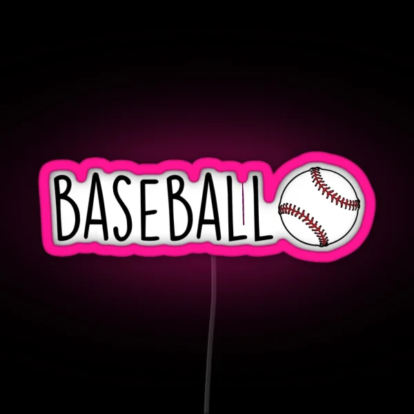 Baseball RGB Neon Sign