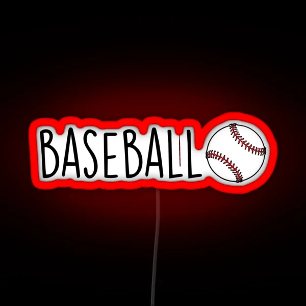 Baseball RGB Neon Sign