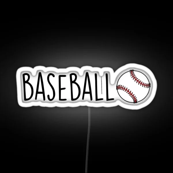 Baseball RGB Neon Sign