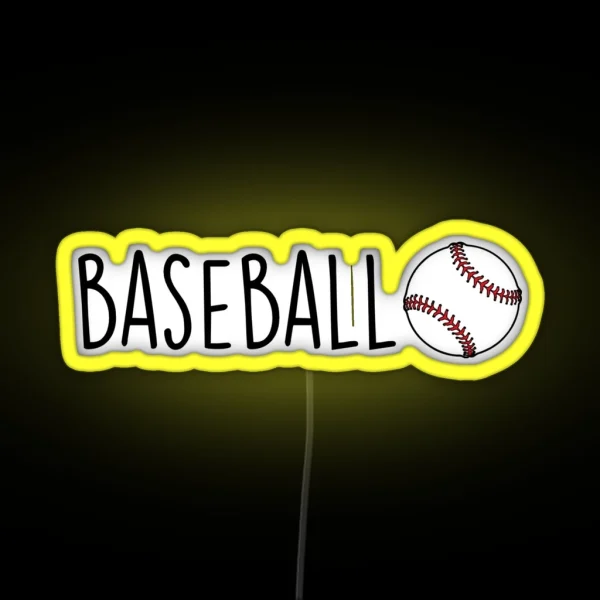 Baseball RGB Neon Sign