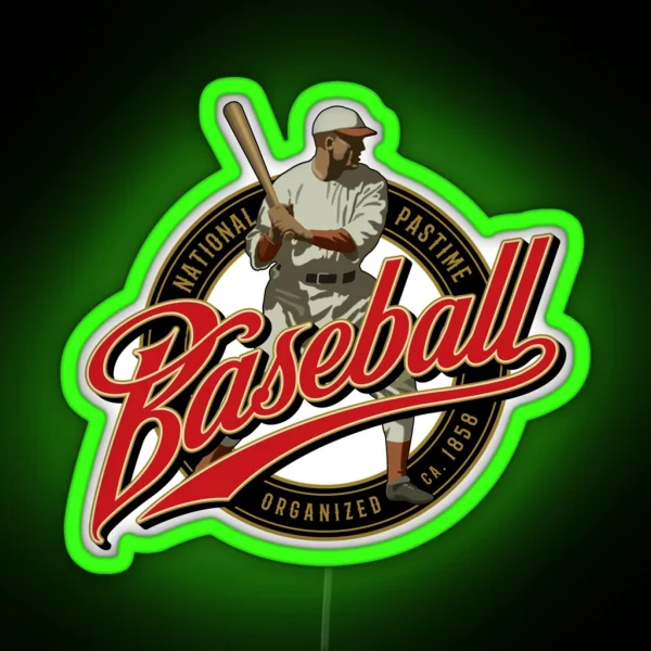 Baseball RGB Neon Sign