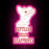 Vibrant RGB LED Canvas Sign with Lizard and Neon Accents