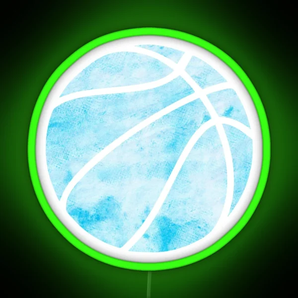 Basketball Blue RGB Neon Sign