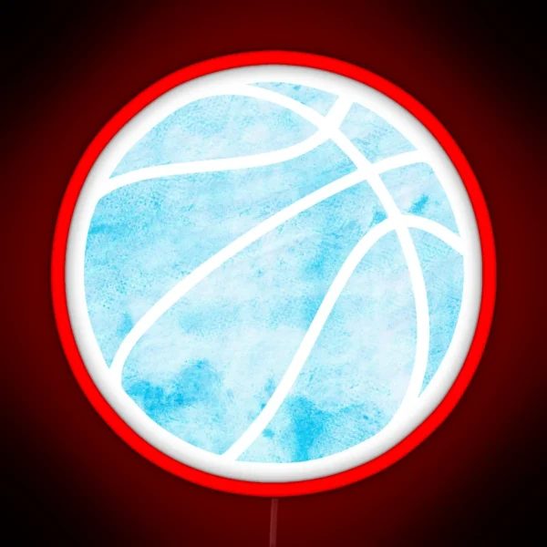 Basketball Blue RGB Neon Sign