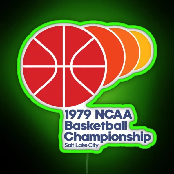 Basketball NCAA 1979 RGB Neon Sign