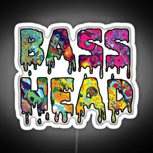 Bass Head Trippy Drip RGB Neon Sign