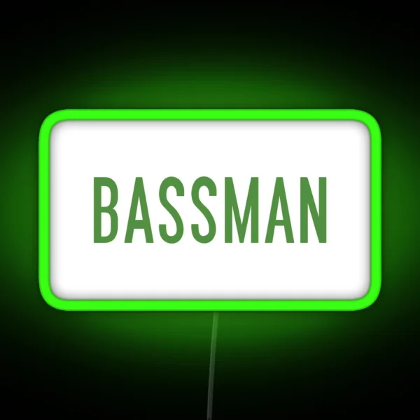 Bassman Led Green Paul Mccartney RGB Neon Sign