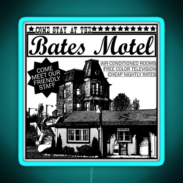 Bates Motel Black Type RGB Neon Sign