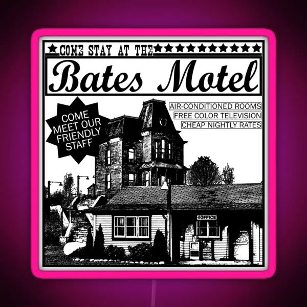 Bates Motel Black Type RGB Neon Sign