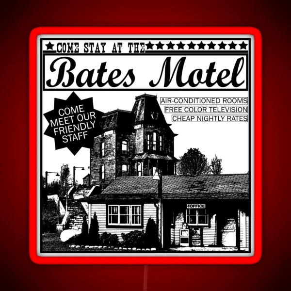 Bates Motel Black Type RGB Neon Sign