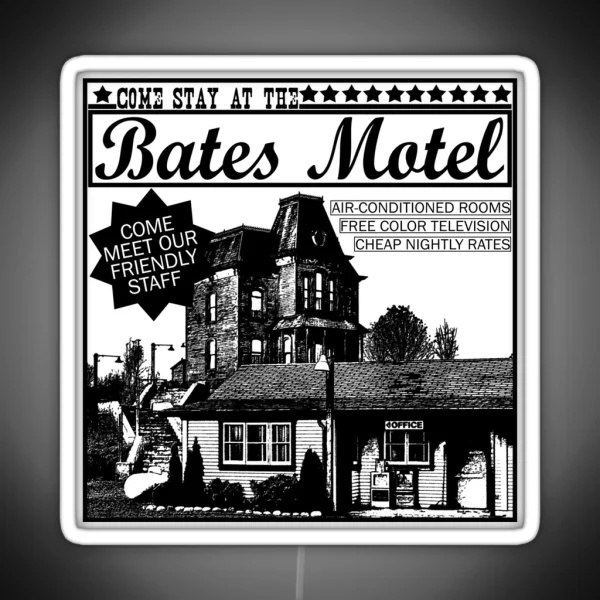 Bates Motel Black Type RGB Neon Sign