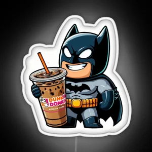 Batman Runs On Dunkin RGB Neon Sign