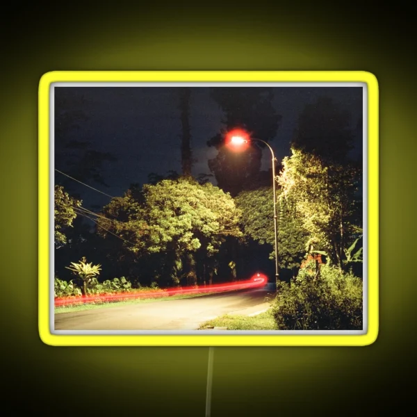 Baturraden Long Exposure On Film RGB Neon Sign