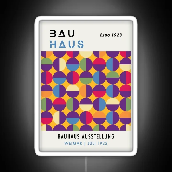 Bauhaus Modernist RGB Neon Sign