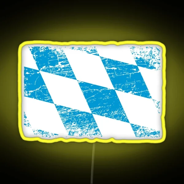 Bavaria Bavarian Flag Flag RGB Neon Sign