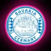German State Sign Bavaria RGB Neon LED Art Display Panel