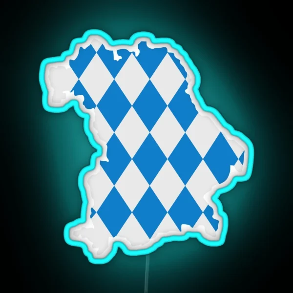 Bavaria Map Flag RGB Neon Sign