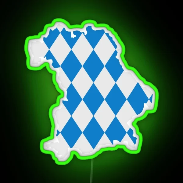 Bavaria Map Flag RGB Neon Sign
