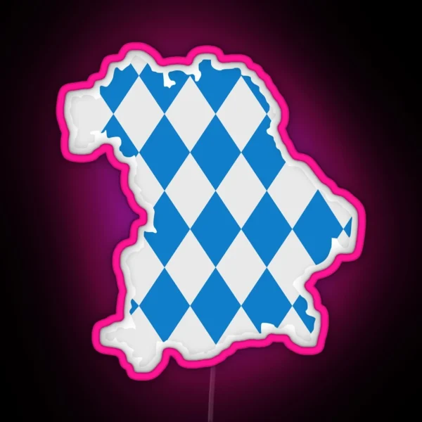 Bavaria Map Flag RGB Neon Sign