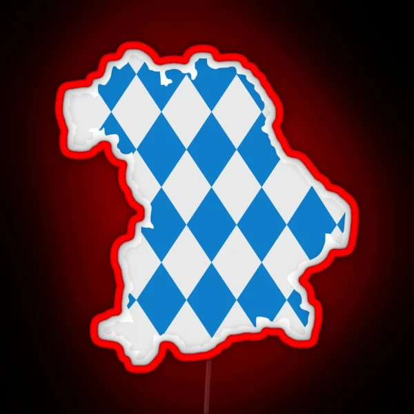 Bavaria Map Flag RGB Neon Sign