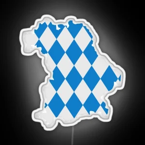 Bavaria Map Flag RGB Neon Sign