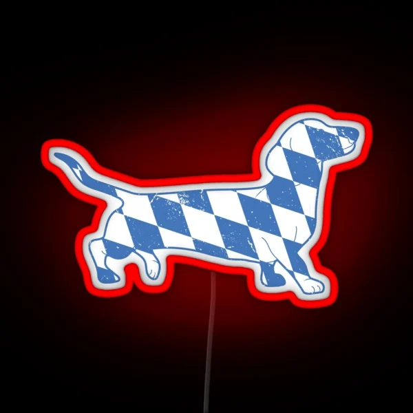 Bavarian Dachshund RGB Neon Sign
