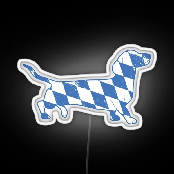 Bavarian Dachshund RGB Neon Sign