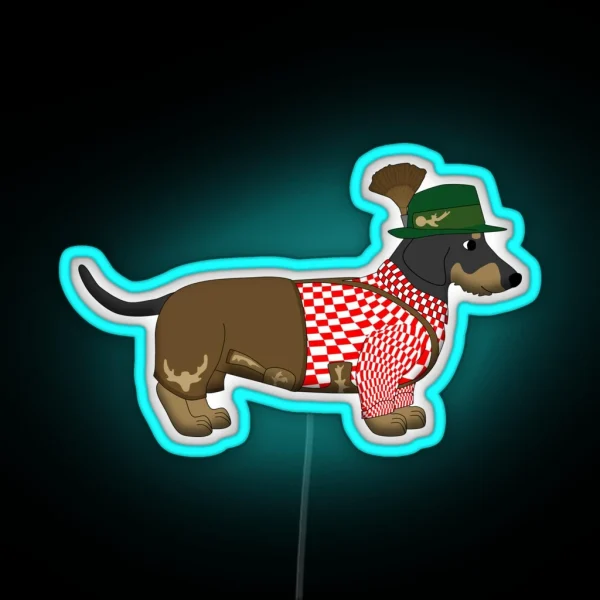 Bavarian Dog RGB Neon Sign