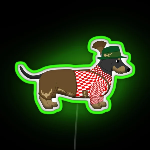 Bavarian Dog RGB Neon Sign
